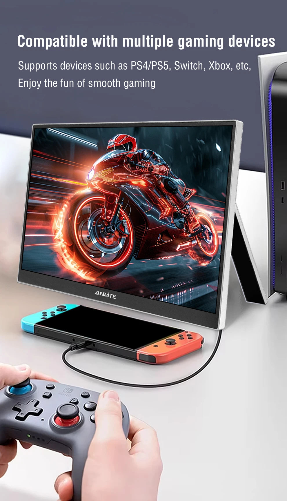 16 Inch Wireless Portable Monitor Auto Rotation Display