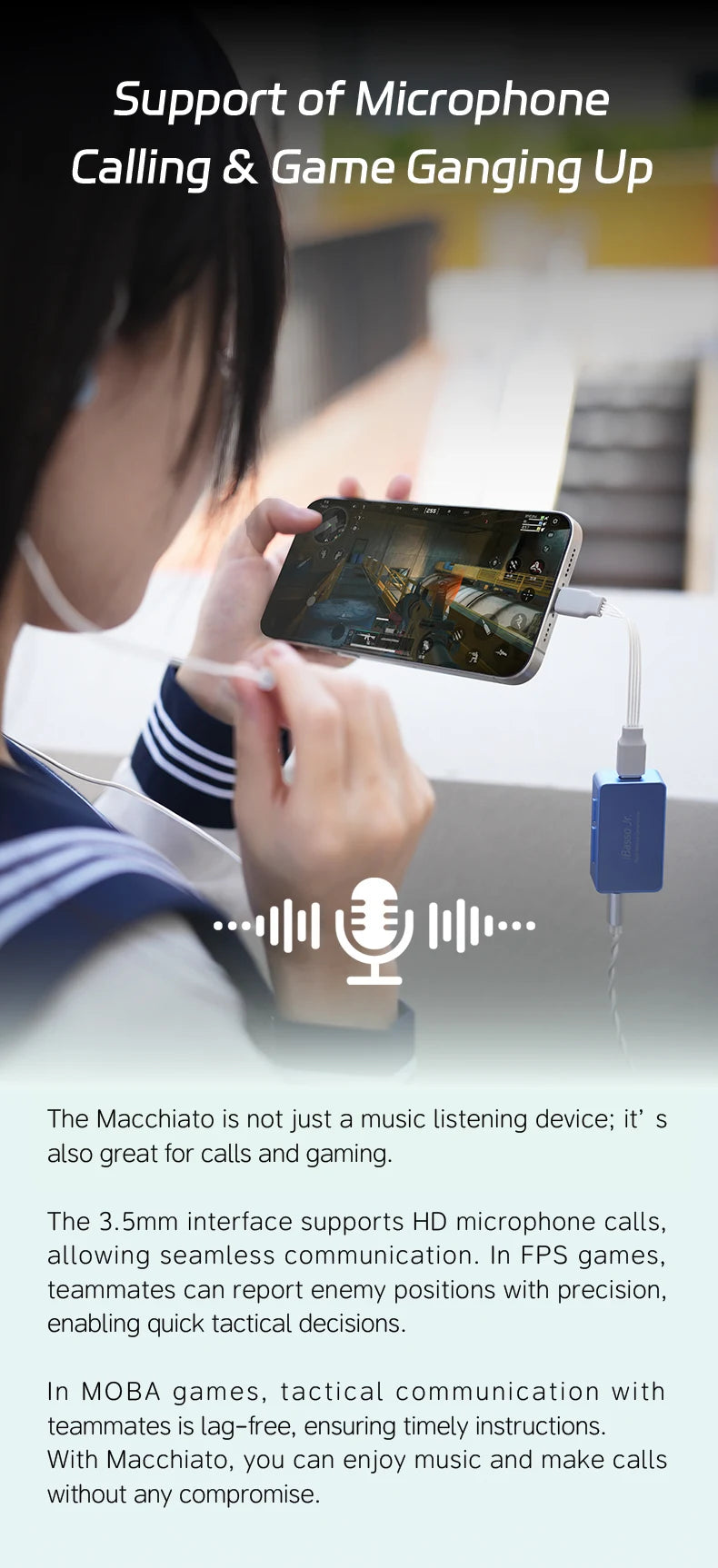 Portable USB DAC Headphone Amplifier Hi-Res Audio