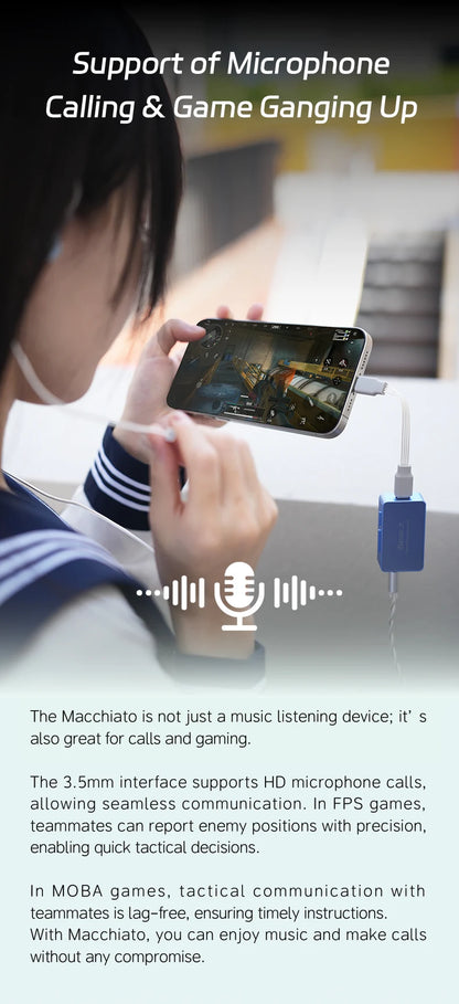 Portable USB DAC Headphone Amplifier Hi-Res Audio
