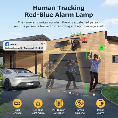 Zoom WiFi Outdoor Security Camera 64GB Storage