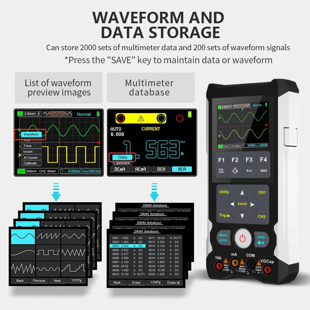 3-in-1 Electronic Tester Oscilloscope for Auto Power Repair