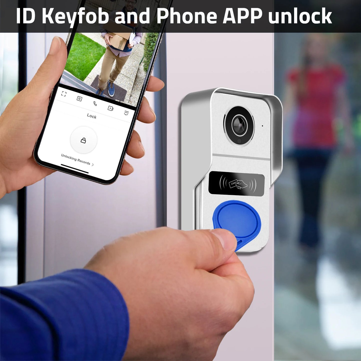 10" Smart Video Doorbell with 1080p Touchscreen & WiFi