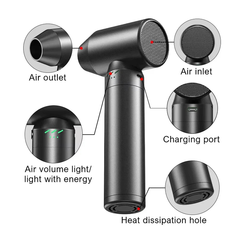 Portable 80000RPM Turbo Air Blower Brushless Motor