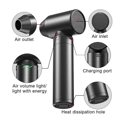 Portable 80000RPM Turbo Air Blower Brushless Motor