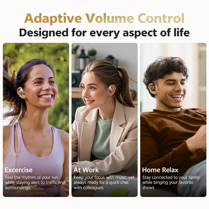 Open-Ear Wireless Earbuds with LDAC and Bass Boost