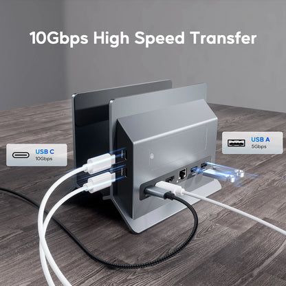 Vertical Laptop Docking Station with 4K HDMI
