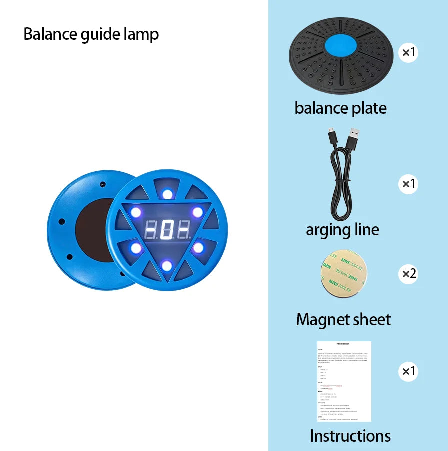Smart Balance Board with Guidance Light for Home Fitness