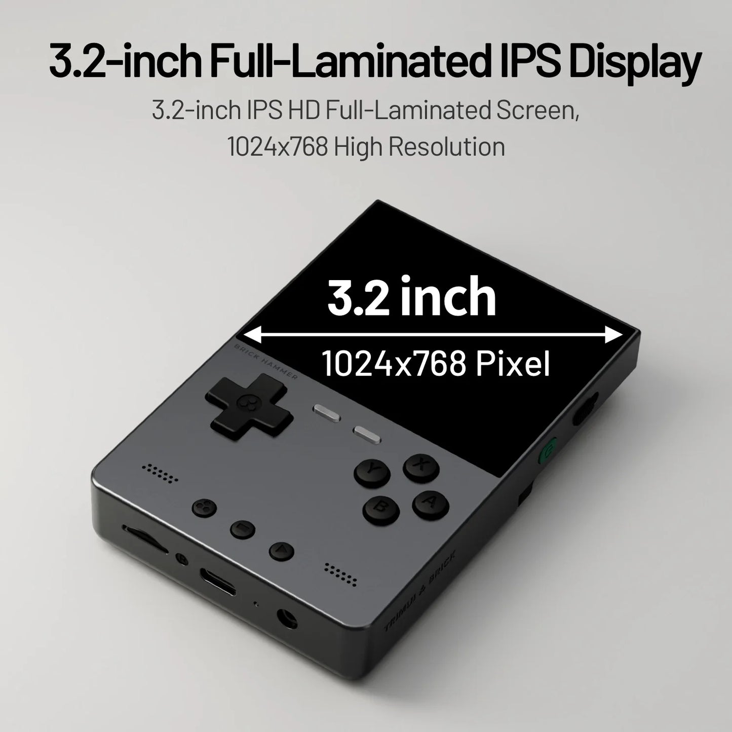 3.2 Inch IPS Retro Handheld Console 256GB 3000mAh Portable