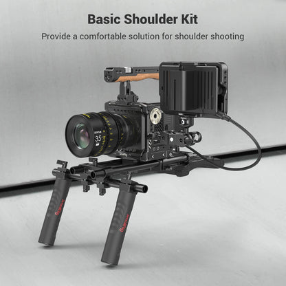 Adjustable DSLR Shoulder Mount Rig for Stable Video Shooting