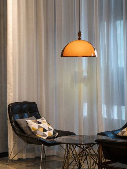 Modern Brown Acrylic Pendant Lamp Natural Glow E27
