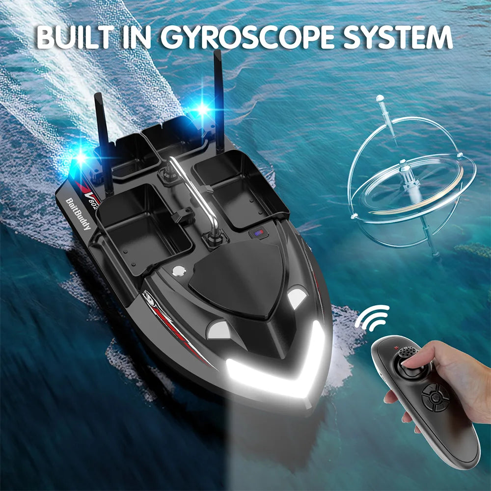 Dual Battery Bait Boat 5200mAh x2 500M