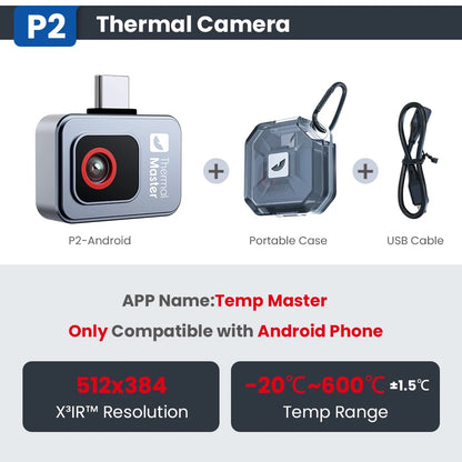 Android & iPhone Thermal Camera High-Temp Detection