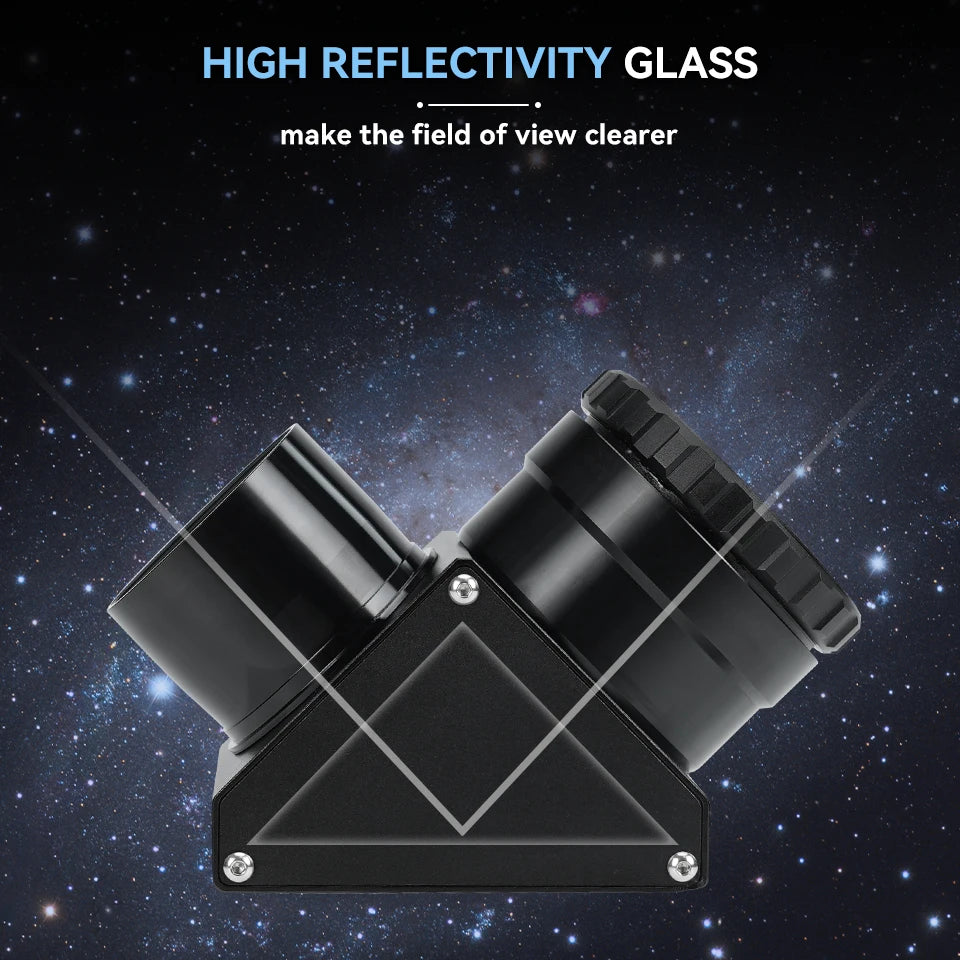 Precision 2" Clicklock Diagonal Mirror for Clear Telescope Viewing