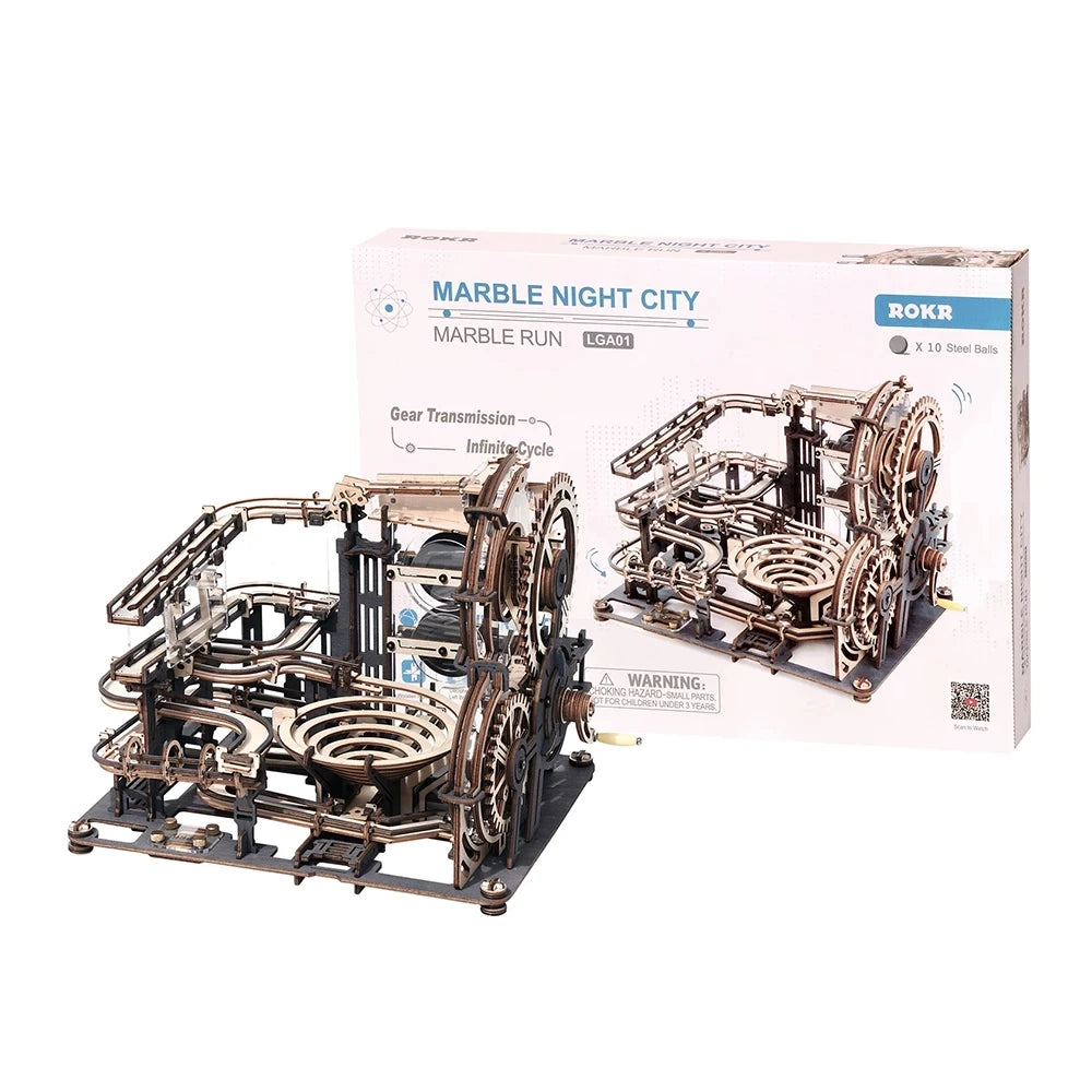 Electric Marble Run 3D Puzzle Toy with Lights
