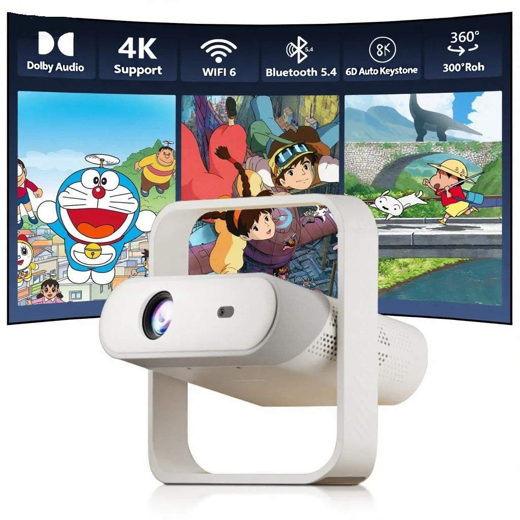Portable 4K HD Projector with Dolby Audio