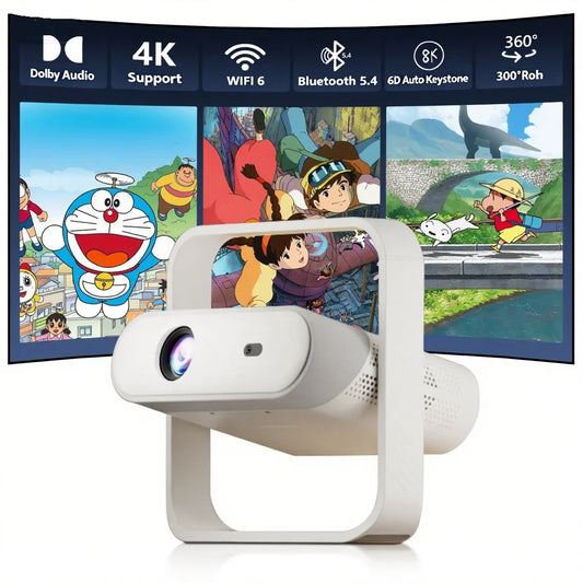 Portable 4K HD Projector with Dolby Audio