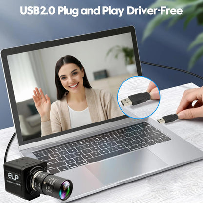 16MP 4K USB Webcam with 10X Zoom Industrial Camera
