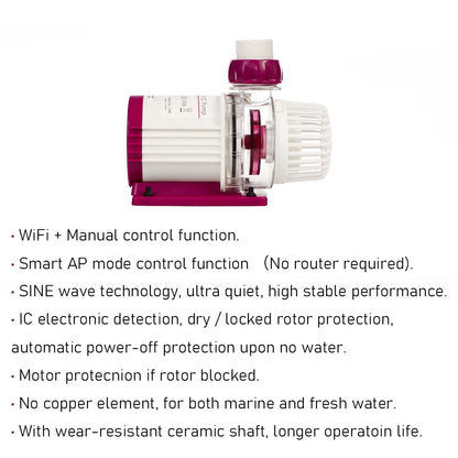 Smart WiFi Aquarium Return Pump with LCD Controller 8500L