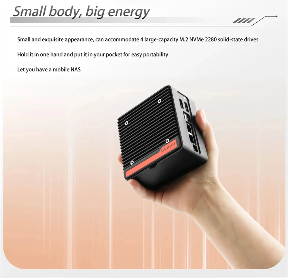 High-Performance Intel Core 3 N355 NAS Mini PC for Workstations