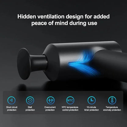 Smart Rechargeable Massage Gun with Heat Therapy