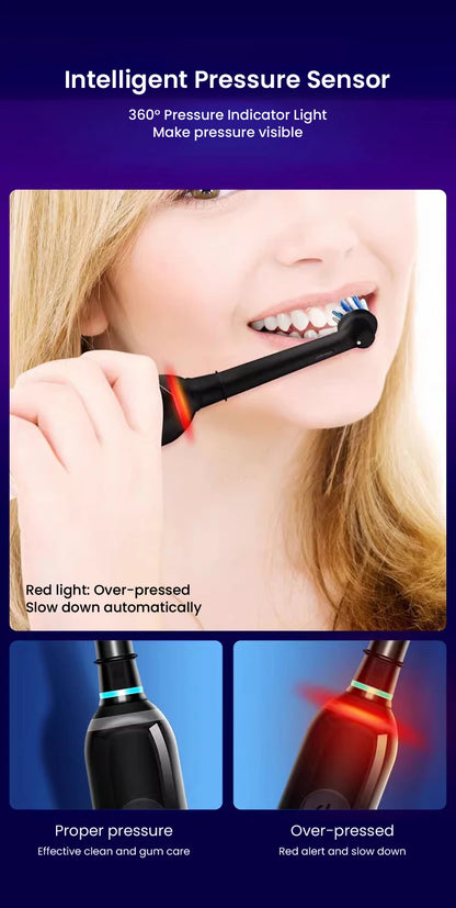 Electric Toothbrush with 3D Rotation
