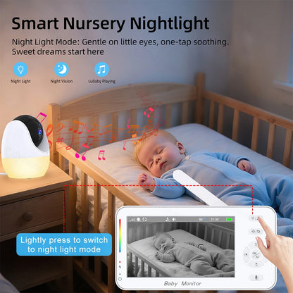 Smart 4.3 Inch Baby Camera with Remote View & VOX