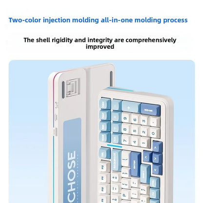 Bluetooth Mechanical Keyboard with Numberpad Pink