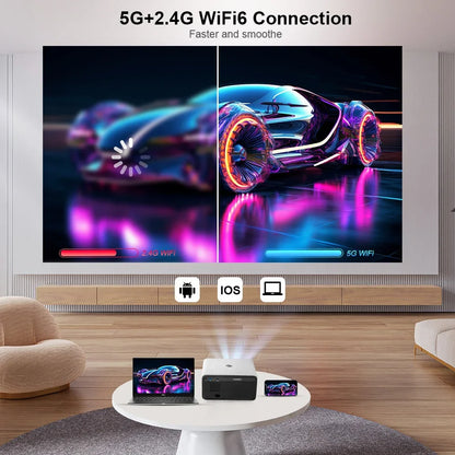 Portable Full HD Smart WiFi Home Theatre Projector