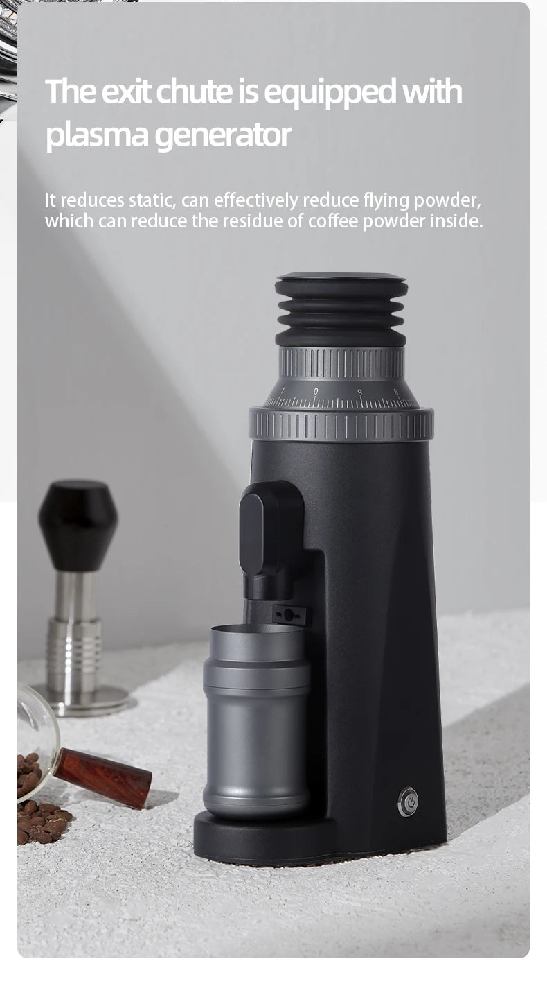 Portable Burr Coffee Grinder for Espresso & Brew Black