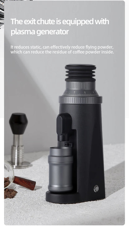Portable Burr Coffee Grinder for Espresso & Brew Black