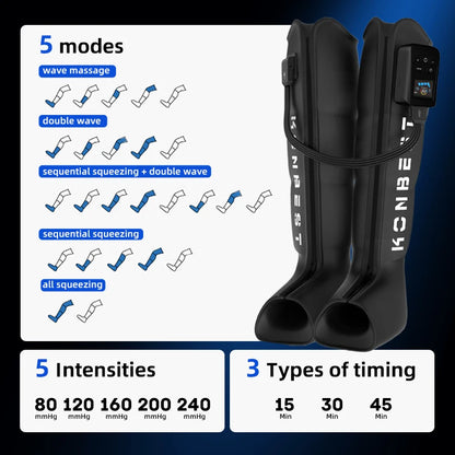 Max L Pneumatic Leg Recovery Massage Boots