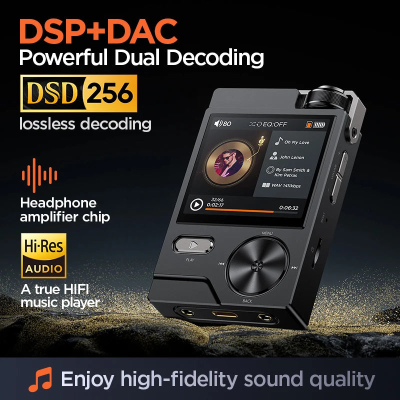 HiFi Portable Audio Player 128GB Lossless DSD Music
