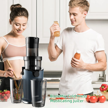 Cold Press Juicer 200W Wide Chute Slow Masticating Extractor
