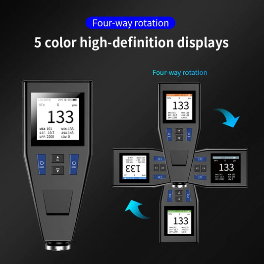 Portable Digital Paint Gauge for Car Surface Measurement
