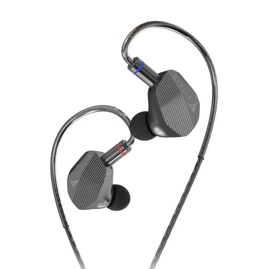 Professional Hybrid Earphones Gun Black 3.5mm Wired IEM