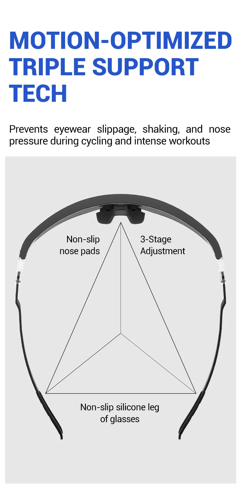 Photochromic Sports Bike Sunglasses Lightweight UV400 Glasses