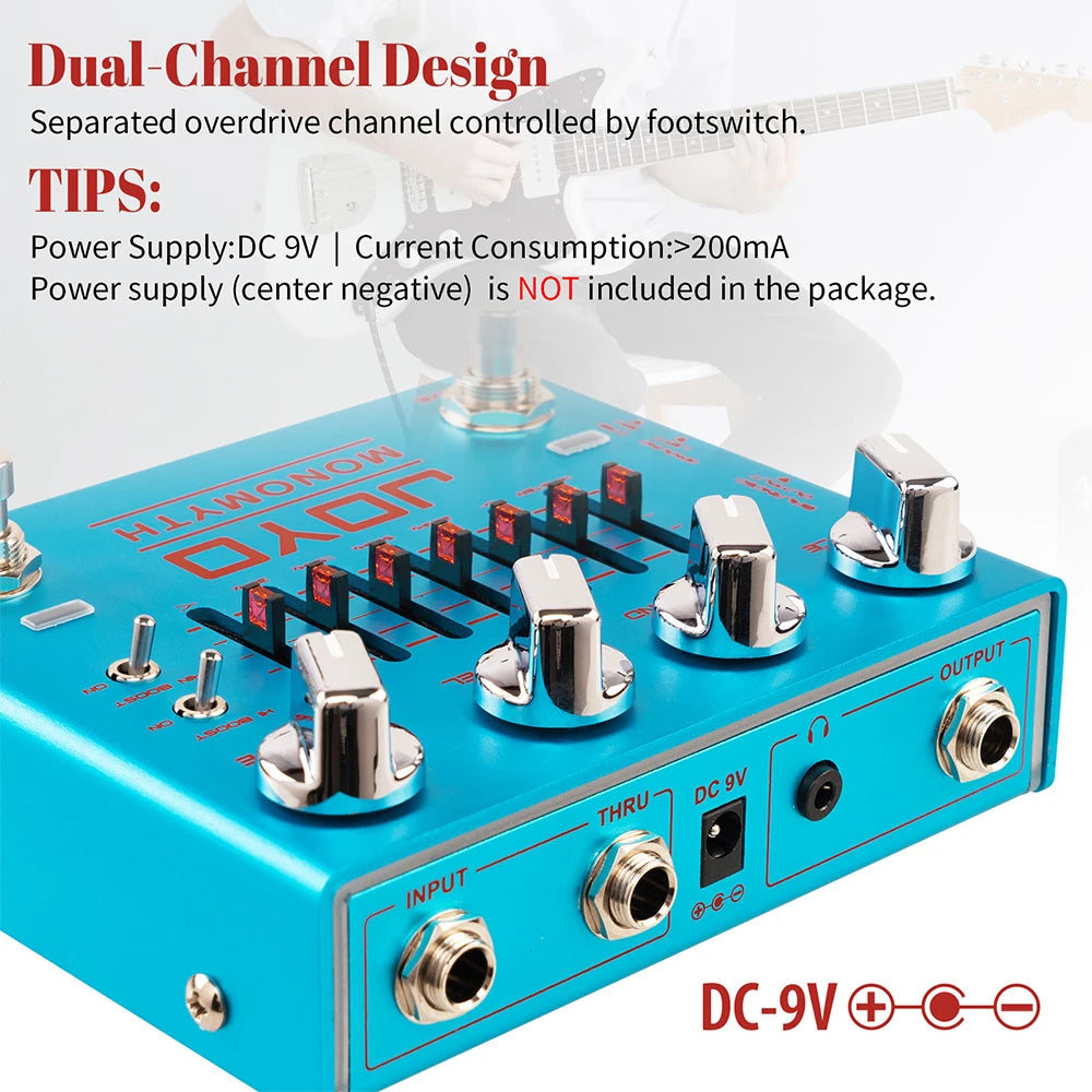 Bass Preamp Effect Pedal 6-Band Graphic EQ
