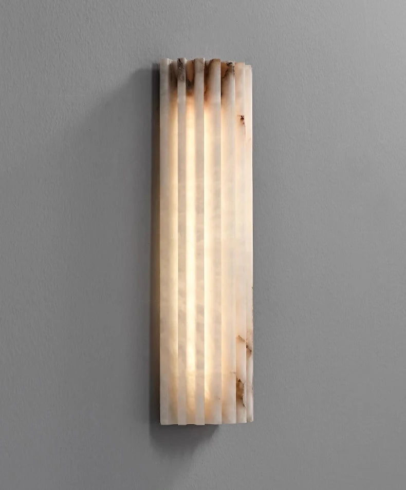 45cm Marble LED Wall Light with Soft Natural Illumination