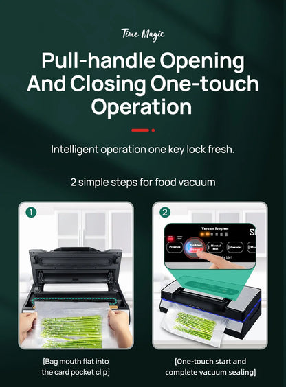 Automatic Vacuum Sealer Machine with Built-in Cutter & Storage