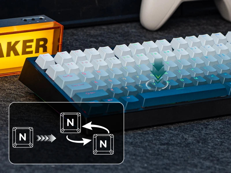 75% Hall Effect Mechanical Keyboard 8K Wireless 8000mAh