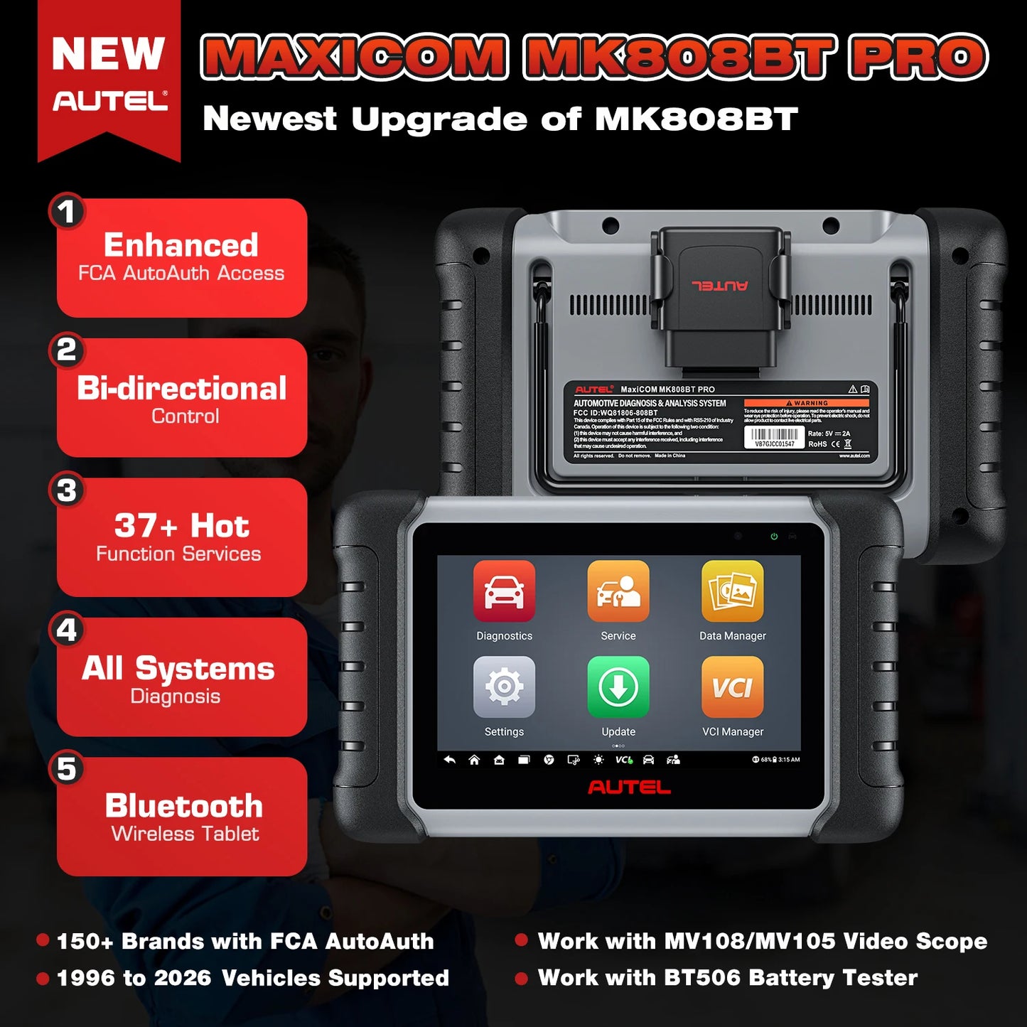 Bluetooth OBD2 Car Diagnostic Scanner Code Reader
