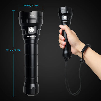 Super Bright Scuba Flashlight 13000 Lumens Waterproof