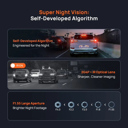 4K UHD Dash Cam GPS Voice Control