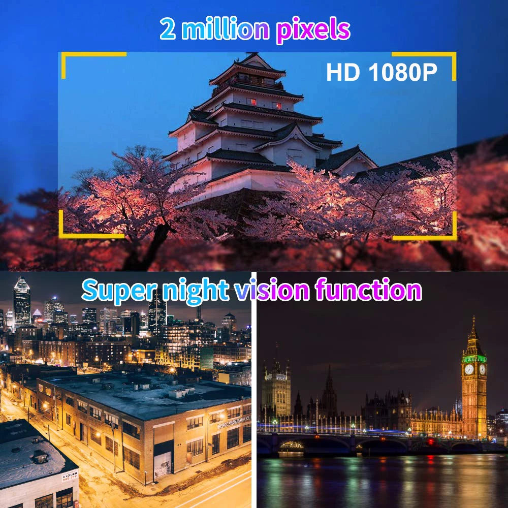 1080p Motorcycle DVR Front Rear Dual Camera Waterproof Night Vision