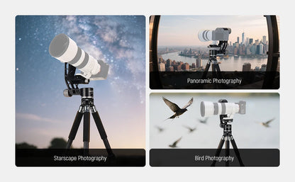 360 Panoramic Gimbal Head for Tripod & Monopod
