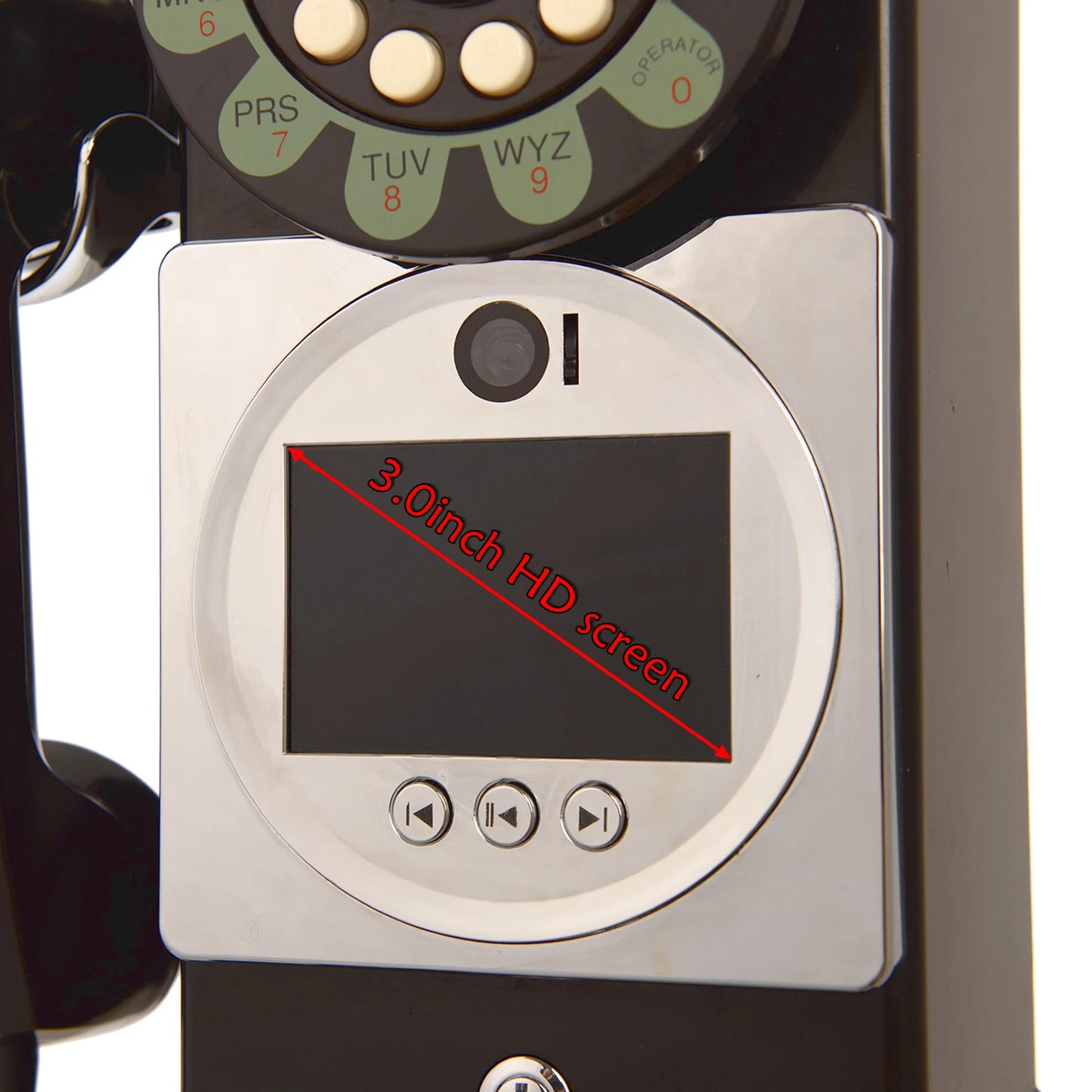 Black Wedding Guestbook with Voice and Video Recorder