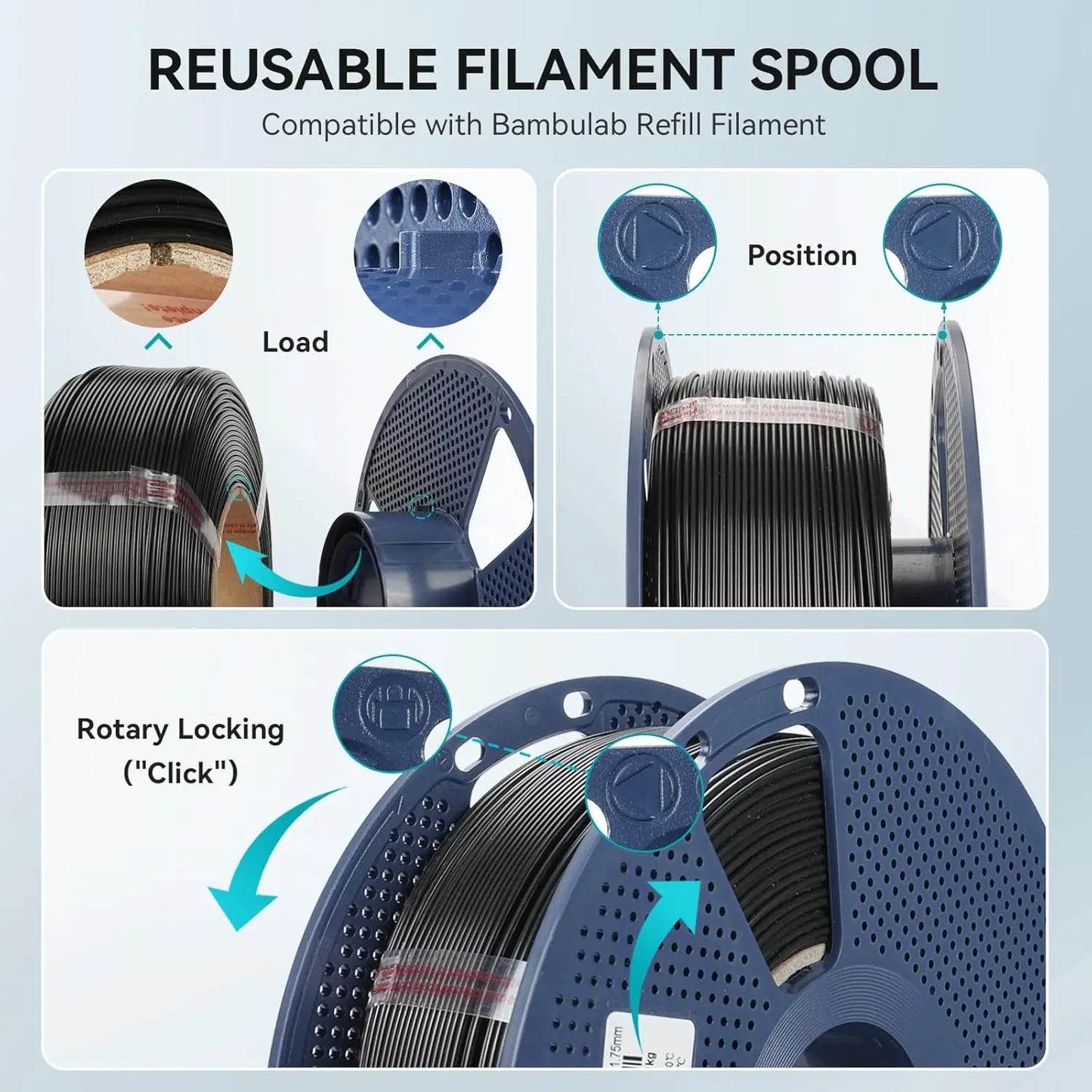 10 Rolls PETG 3D Printer Material