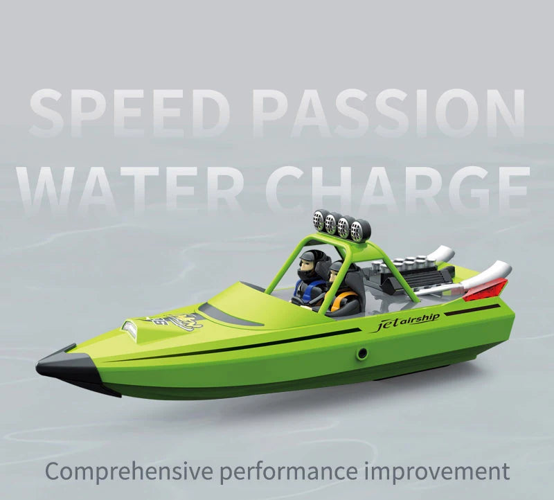 High-Speed Remote Control Jet Boat with Turbojet Pump 2 Batteries