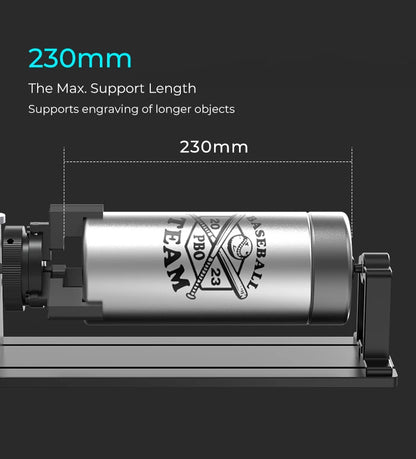 Laser Engraver Rotary Roller Kit for Cups Tumblers