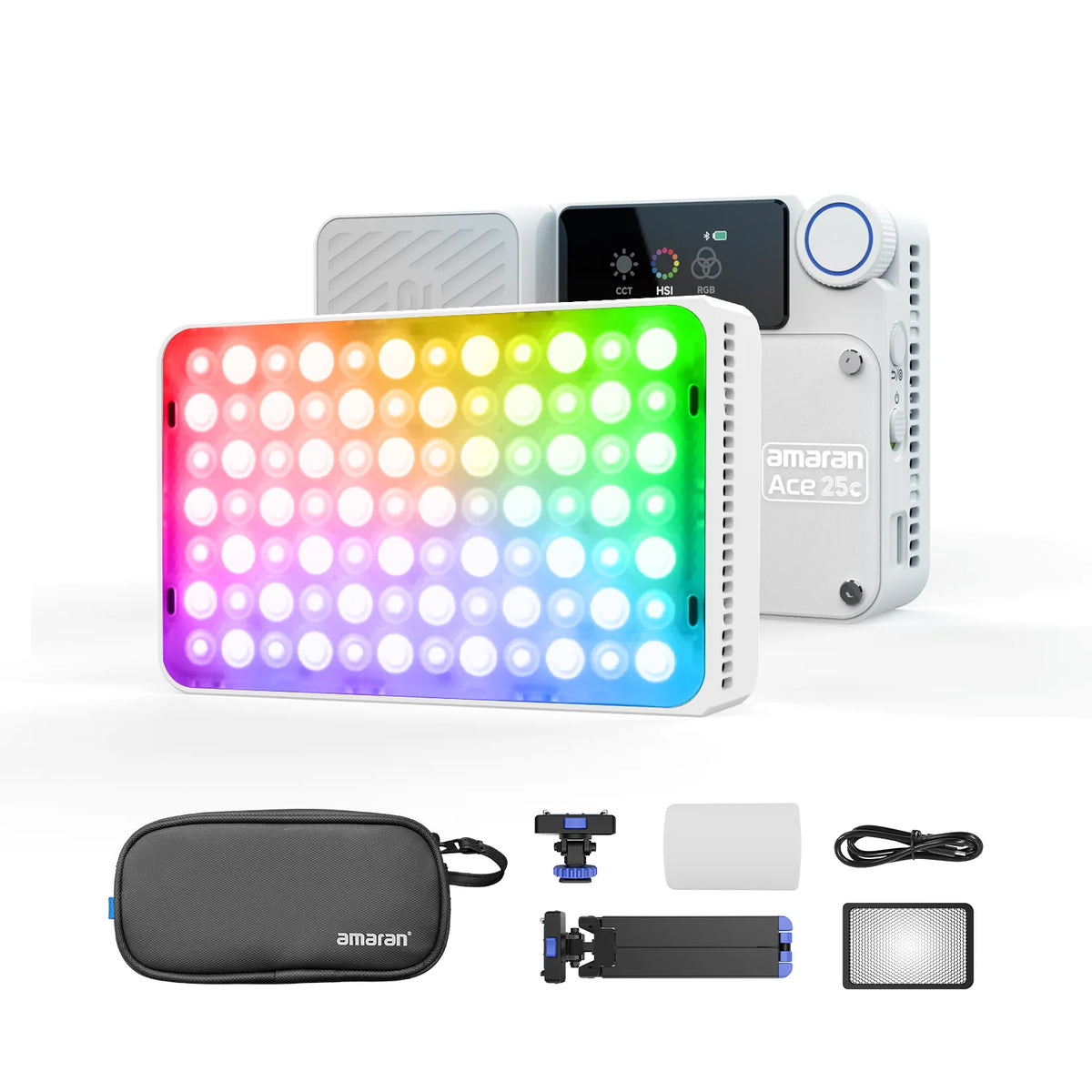 Compact RGB LED On-Camera Light 2300K-10000K